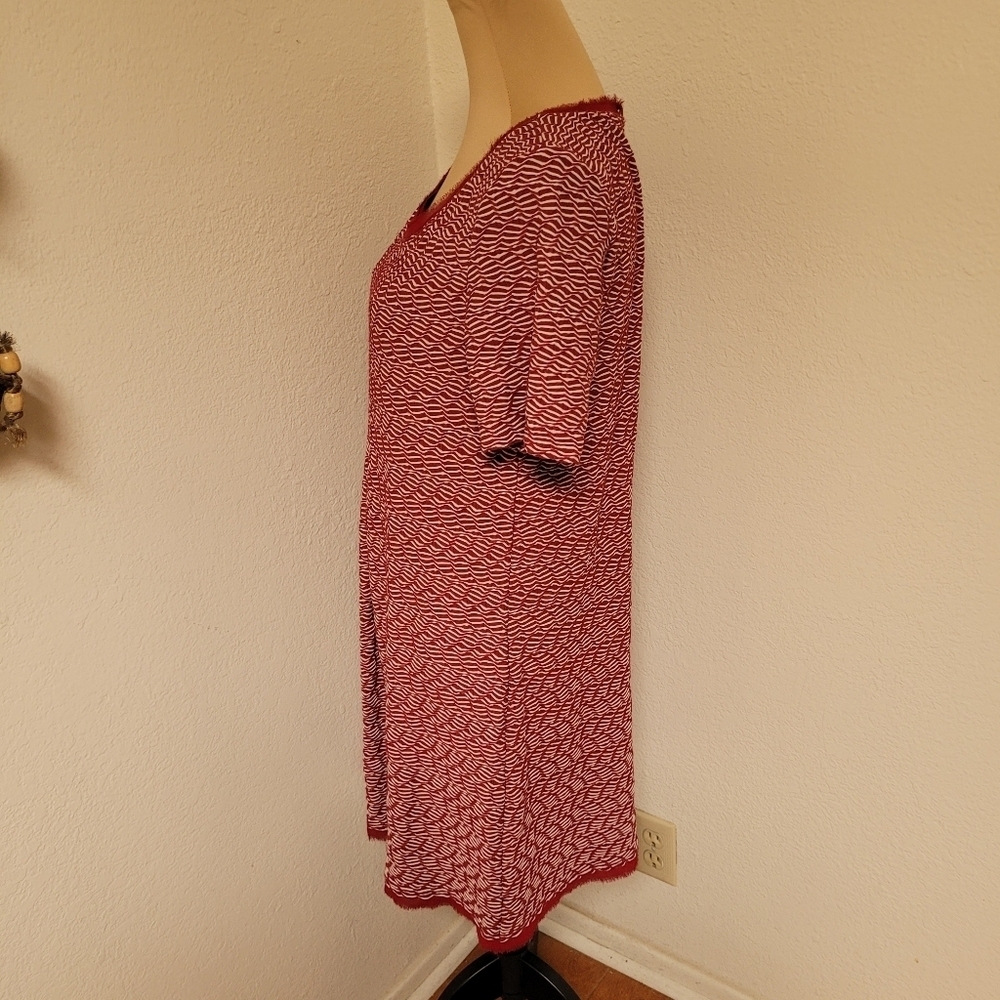 Maeve Multicolored Pleated Short Sleeve Tunic - Picture 5 of 6